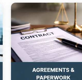 Agreements and paperwork